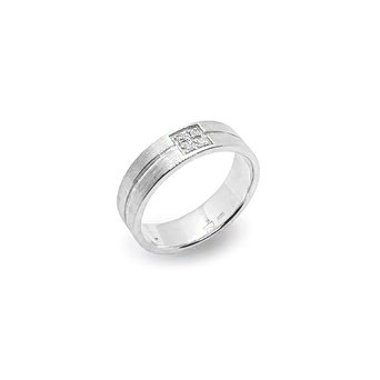 Серебряное обручальное кольцо 005 : photo